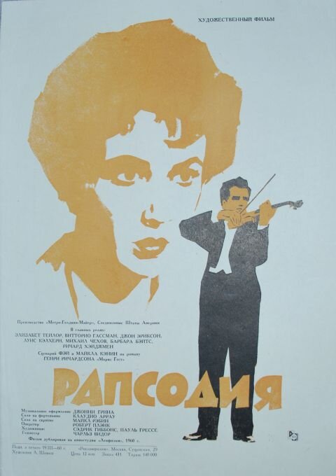 Рапсодия (1954) постер