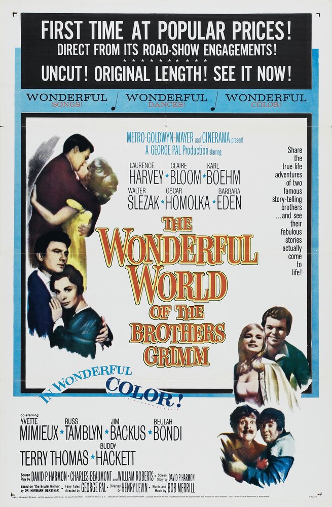 Чудесный мир братьев Гримм (1962) постер