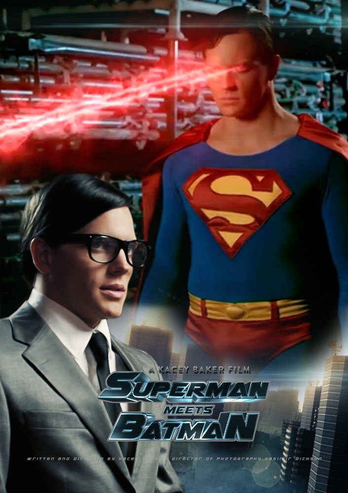 Супермен встречает Бэтмена (2016) постер